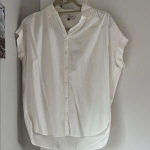 Madewell Classic White Collared Shirt